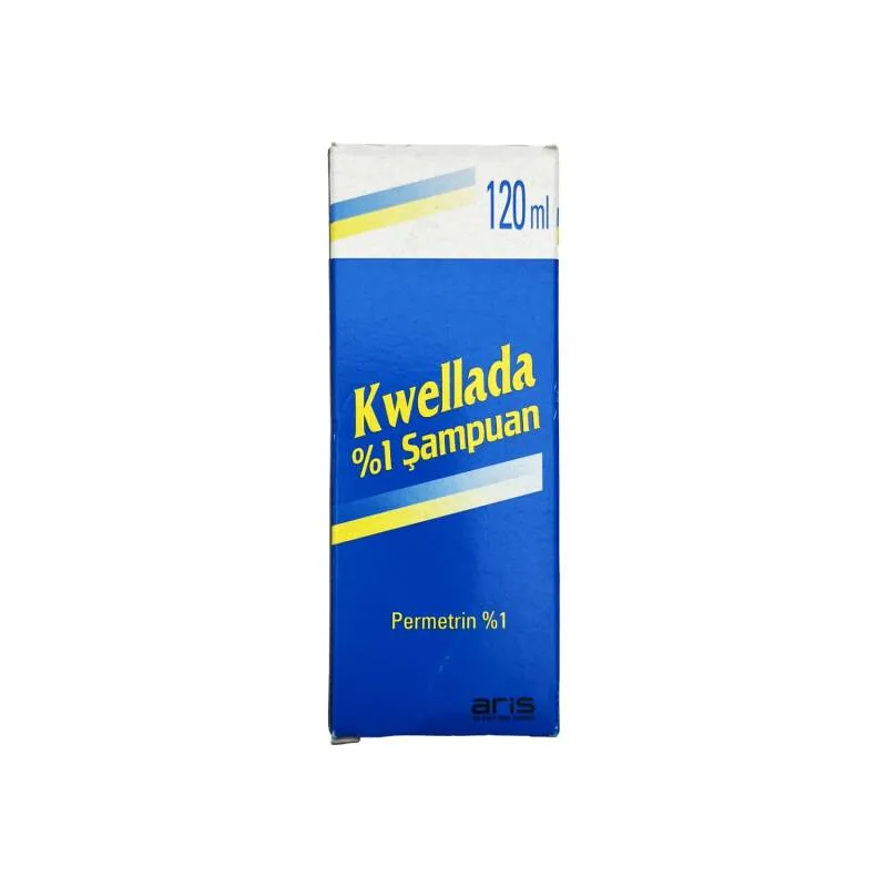 Kwellada 1% Permetrin 120ml şampun — bit dərmanı pediküloz uşaq baş biti müalicəsi